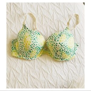 Victoria’s Secret Blue/Green Leopard Print Bra